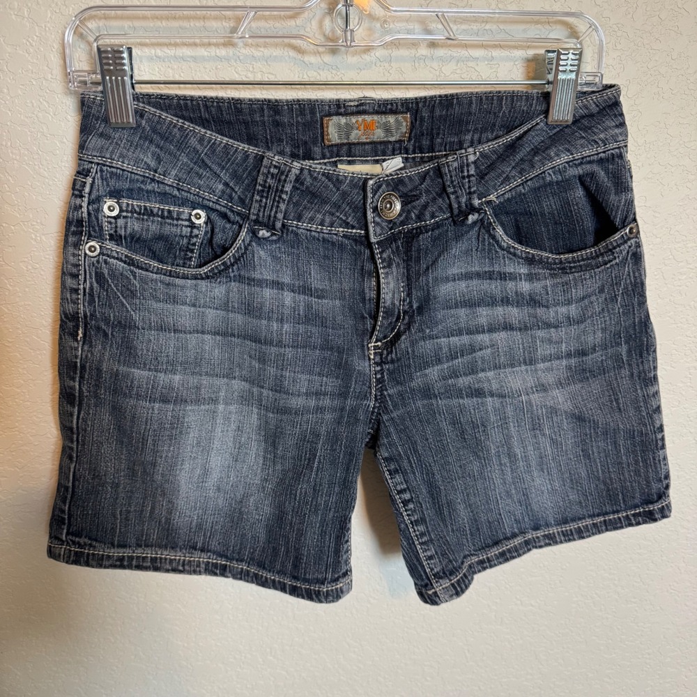Vintage Y2K Low Rise‎ Indie Sleaze YMI Denim Shorts Size 7 Blue